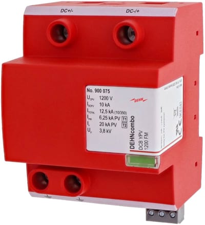 Surge protection device Type 1+2 1200V DC FM