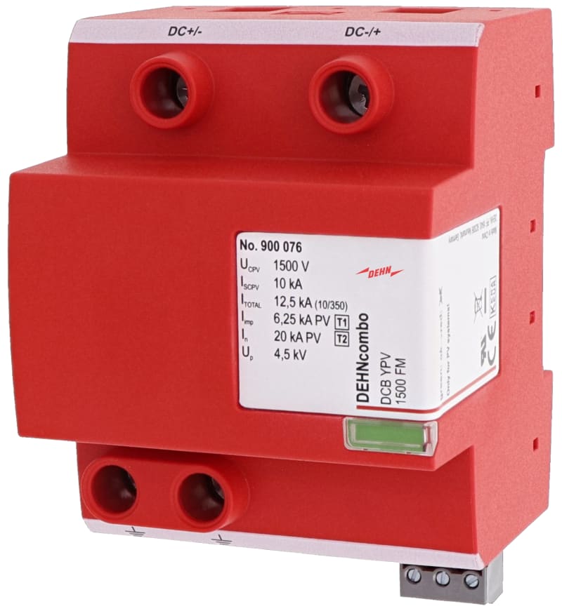 Surge protection device Type 1+2 1500V DC FM (900076)