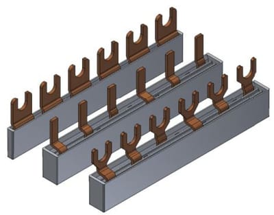 Busbar. 12 3P 16 mm²
