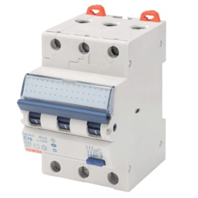 Malthe Winje MDC Residual Current Circuit Breaker with Overcurrent Protection 16A 3P 30mA