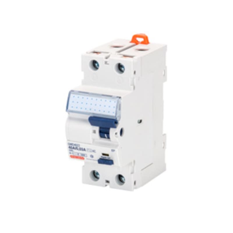 Malthe Winje GWD4052 Residual Current Circuit Breaker (RCCB) — Type A, 2-Pole, 63 A, 30 mA, 2 Modules