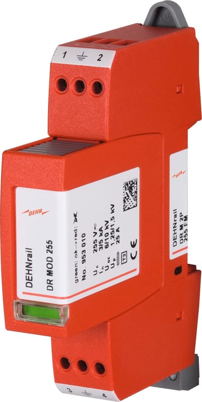 Surge protection device Type 3 for TT/TN FM