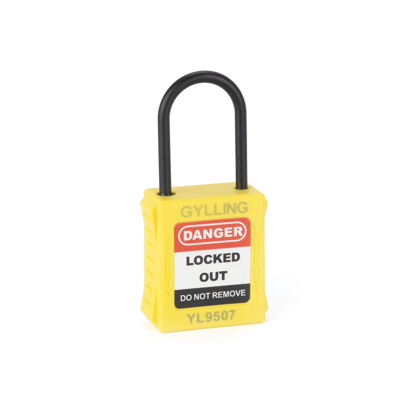 Padlock YELLOW, 38X4MM nylon, KD (310172)