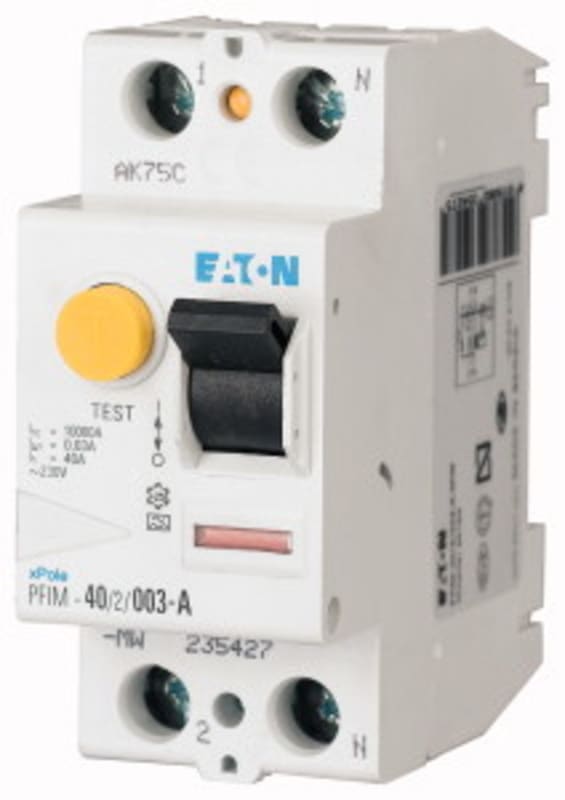 Residual current circuit breaker 40A 2P 30MAA (PFIM-40/2/003-A-MW)