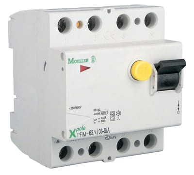Residual current circuit breaker 63A 4P 100MA S/A