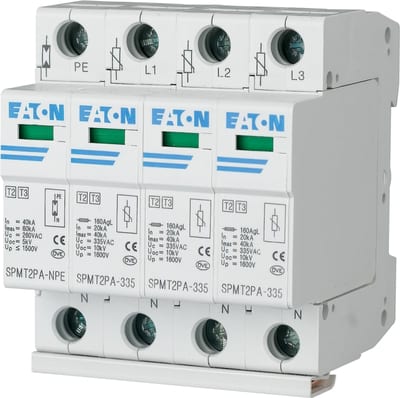 OVERVOLTAGE PROTECTION, complete, 3P 385VAC 3X20KA