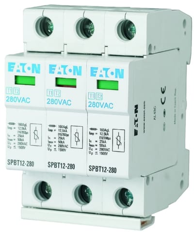 Surge Protection Device Class B/C (Type 1+2), 3-Pole
