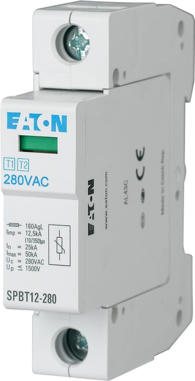 OVERSPN.Protection 280VAC 2X20KA