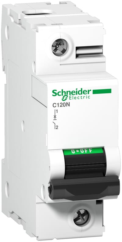 Schneider Electric Miniature circuit-breaker, ACTI9 C120N, 1P, 80 A, C curve, 10000 A (IEC 60898-1), 10 kA (IEC 60947-2) A9N18357