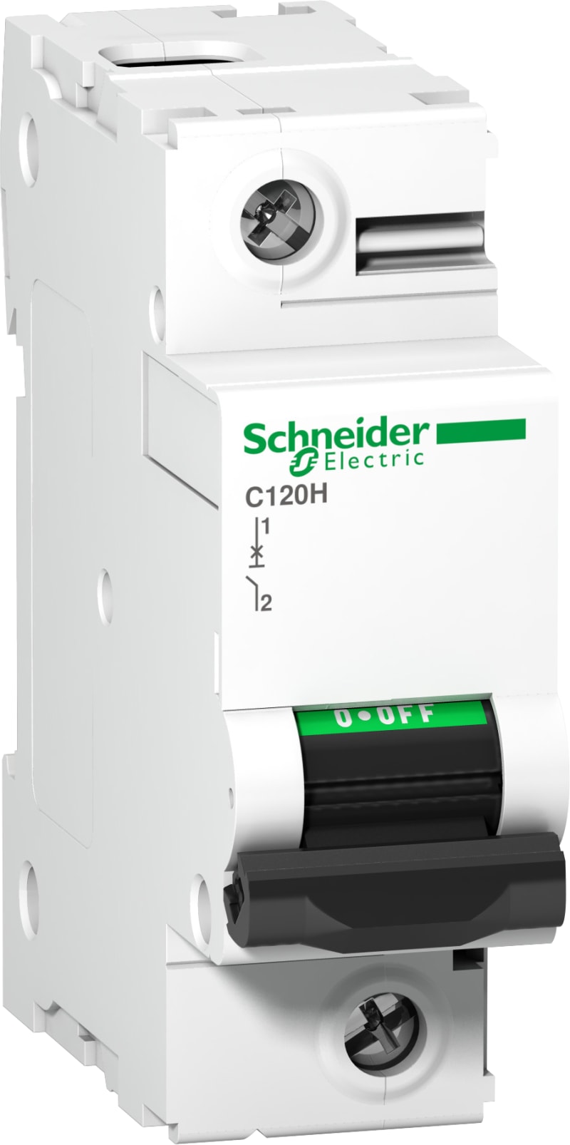 Schneider Electric Miniature circuit breaker (MCB), ACTI9 C120H, 1P, 100A, B curve, 15000A (IEC/EN 60898-1), 15KA (IEC/EN 60947-2) A9N18403