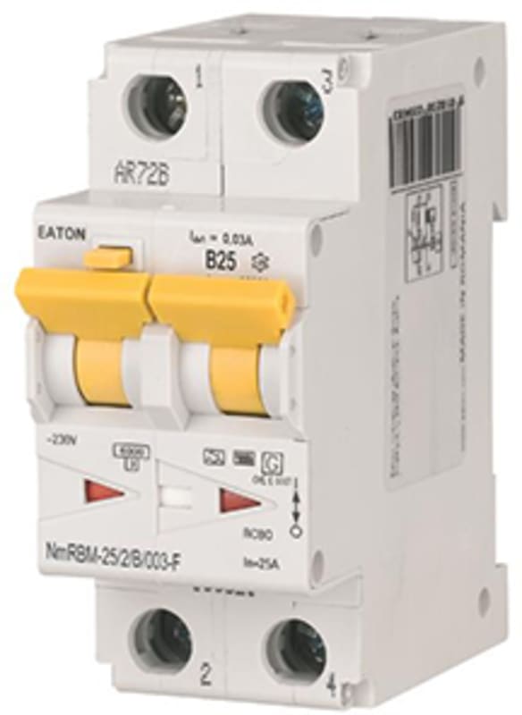 Residual current circuit breaker with overcurrent 25A B Type-F (MB-300127)
