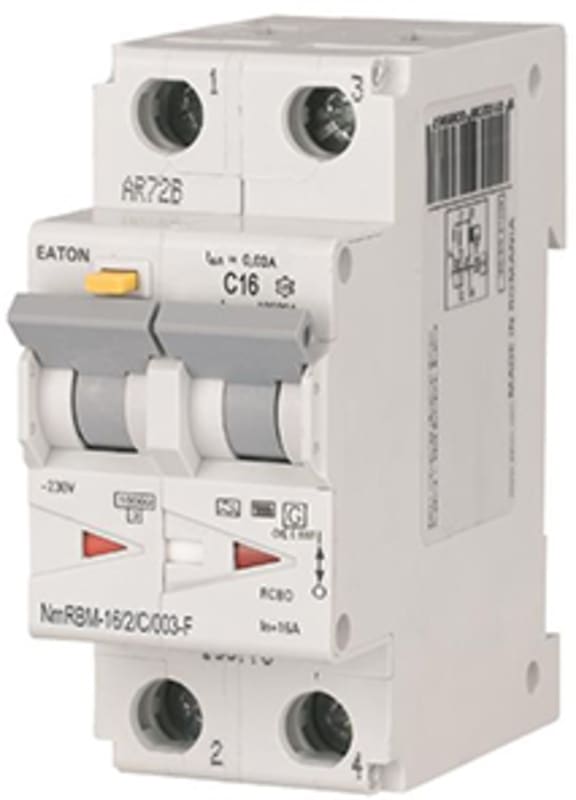 Residual current circuit breaker with overcurrent 16A C Type-F (MB-300039)