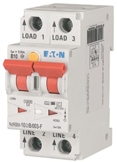 Residual current circuit breaker with overcurrent xDigital 10A B Type-F