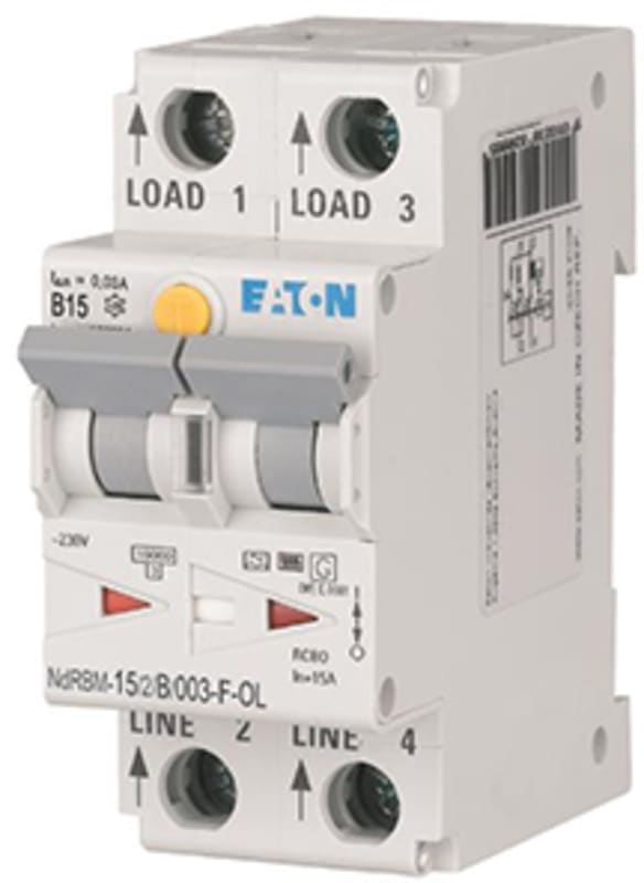 Residual current circuit breaker with overcurrent xDigital 15A B Type-F (300509)