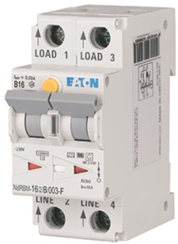 Residual current circuit breaker with overcurrent xDigital 16A B Type-F (300492)