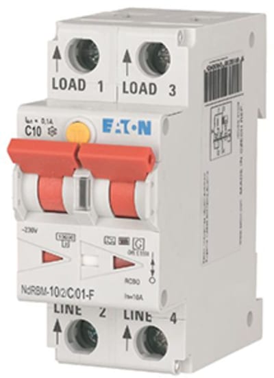 Residual current circuit breaker with overcurrent xDigital 10A C Type-F (300487)