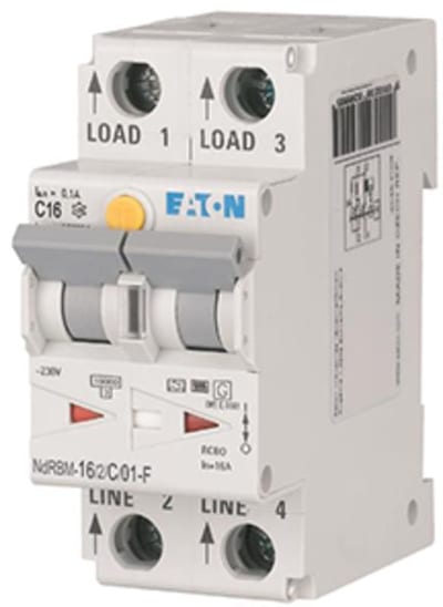 Residual current circuit breaker with overcurrent xDigital 16A C Type-F (300494)