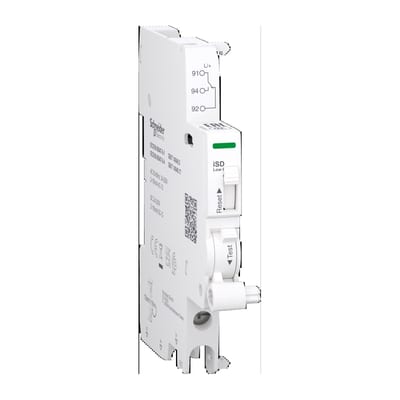 Schneider Electric A9A26917 Auxiliary contact, ACTI9 A9A, iSD, 1 C/O, 2MA to 100MA, 24VAC to 250VAC, 24VDC to 220VDC, bottom connection