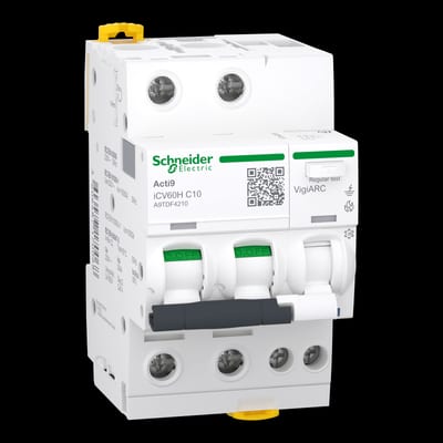 ACTI9 ICV60H ARC 2P C 10A 30MA RCBO AFDD