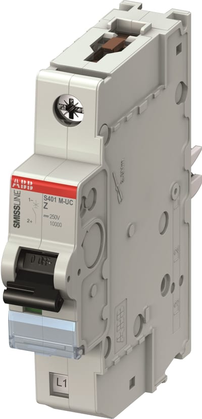 ABB S401-Z0 Miniature Circuit Breaker — 1P, Type Z, 0 A, 10 kA