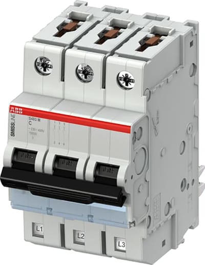 ABB S403-C13 Miniature Circuit Breaker — 3P, Type C, 13 A, 10 kA 2CCS573001R0134