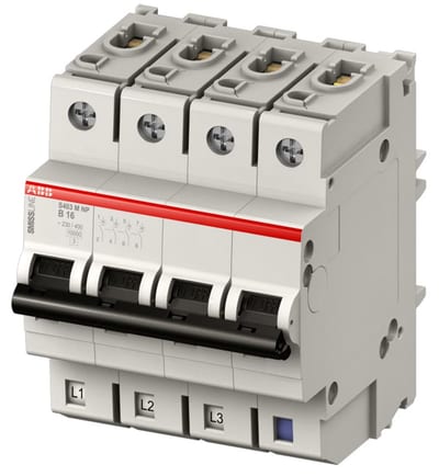 ABB S403-B10 Miniature Circuit Breaker — 3P, Type B, 10 A, 10 kA 2CCS573103R8105