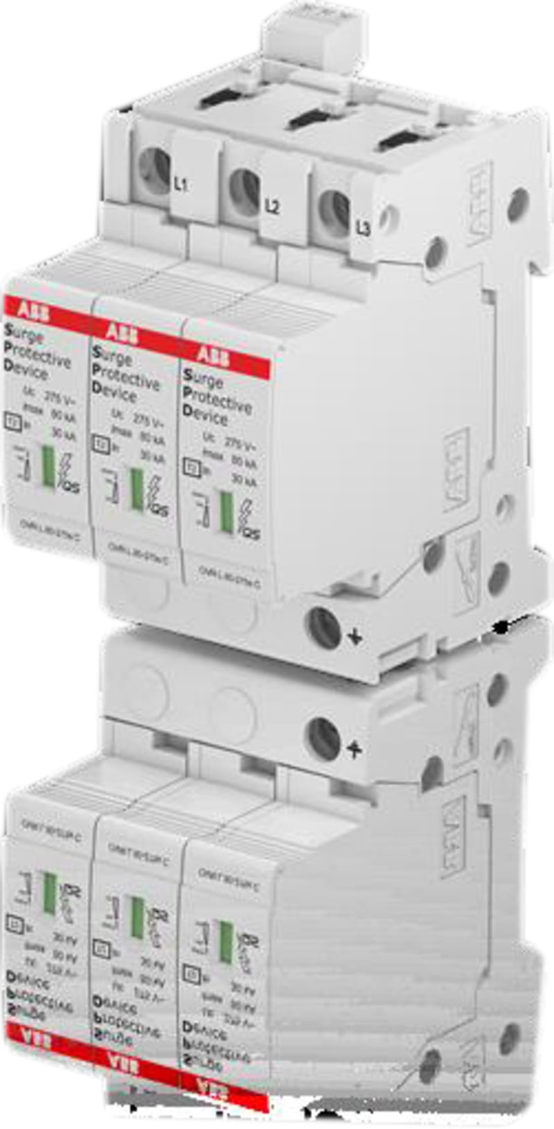 ABB 2CTB815708R0600 OVR T2 3L 80-275S P TS QS Surge Protective Device