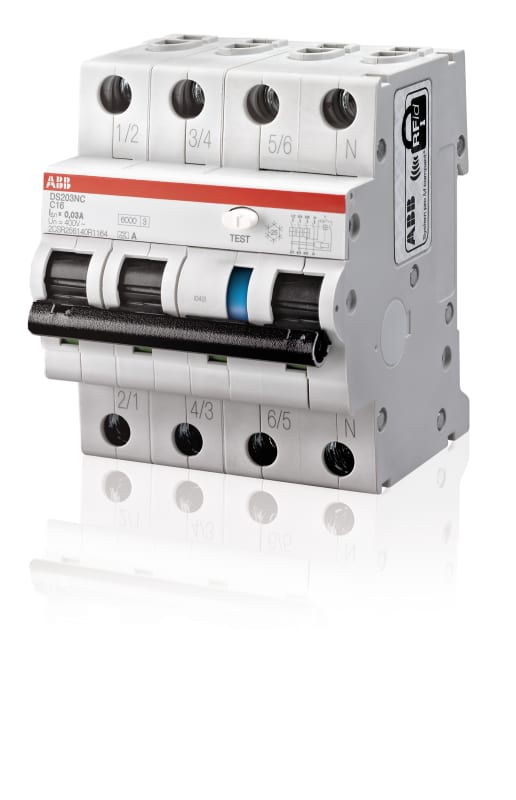 Residual Current Circuit Breaker WITH Overcurrent DS203NC C25/30MA 230V (2CSR256147R1254)