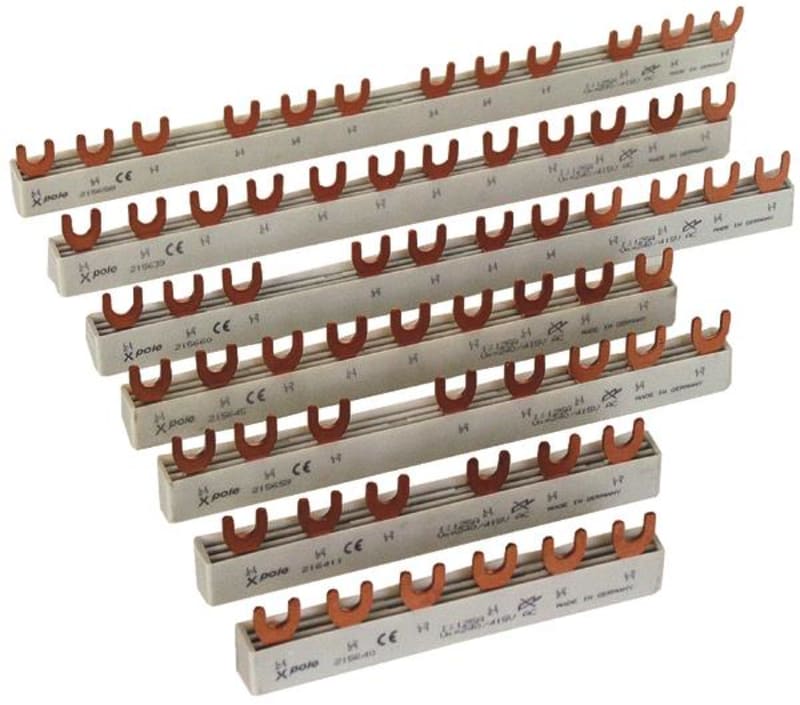 Busbar 2P+AUX (EVG-16/2PHAS/10MODUL/HI)