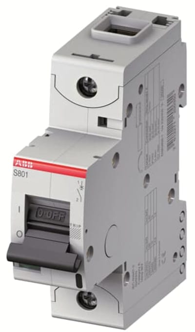 ABB S801S-K8 Miniature Circuit Breaker — 1P, Type K, 8 A, 50 kA
