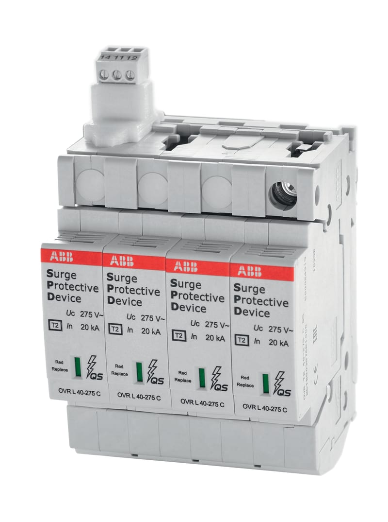 ABB 2CCF606000R0001 ABB Surge Arester SMISSLINE TP Surge Arester Class 2 4POLE TNS
