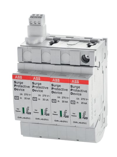 ABB 2CCF606000R0001 ABB Surge Arester SMISSLINE TP Surge Arester Class 2 4POLE TNS