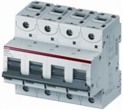 ABB S804S-K50 Miniature Circuit Breaker — 4P, Type K, 50 A, 50 kA