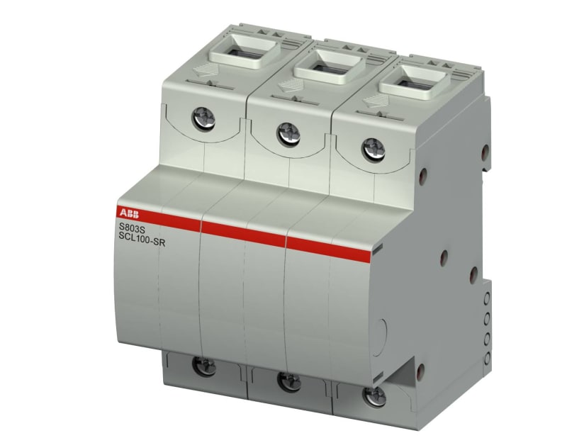 ABB 2CCS801901R0639 S801S-SCL100-SR Self-resetting short-circuit current limiter 100A 1-Pole tested acc. to IEC 60947-2