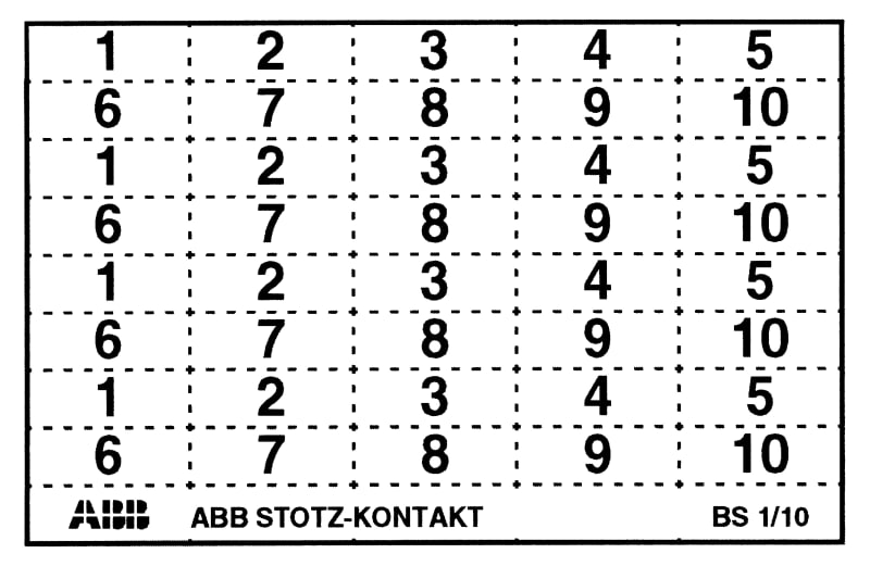ABB 2CCS800900R0121 S800-ILS Label 6X11.5 mm - S800 accessory
