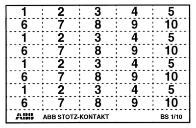 ABB 2CCS800900R0121 S800-ILS Label 6X11.5 mm - S800 accessory