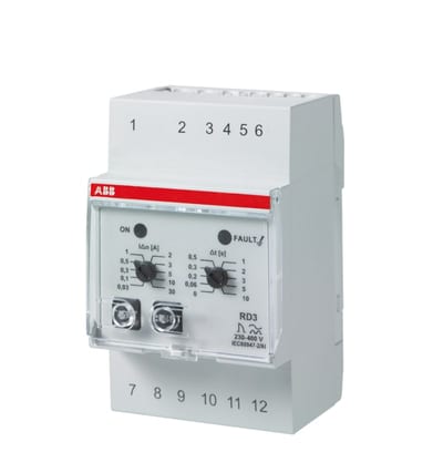 ABB RD3 Residual Current Relay — Type A, 230 … 400 V AC