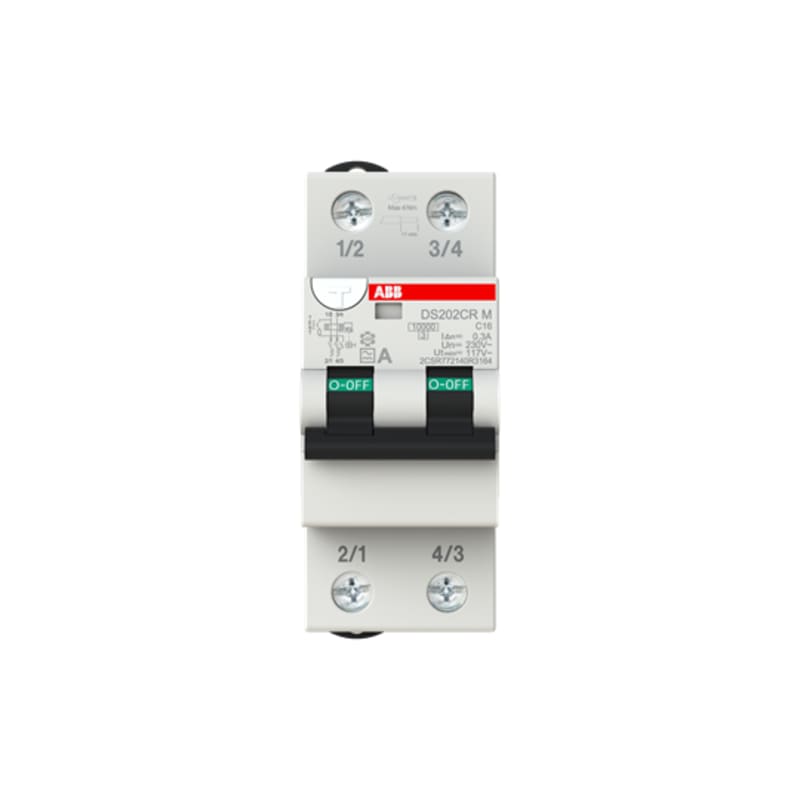 Residual Current Circuit Breaker WITH Overcurrent DS202CRM C16A 300MA (DS202CR M C16 A300)