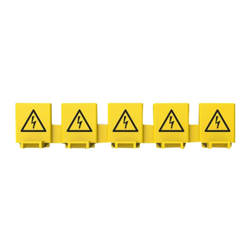 ABB 2CDL800001R0051 Accessories for BR busbars for RCBO DS202CR, Shock-protection caps (Pin/fork - Yellow (RAL 1004))