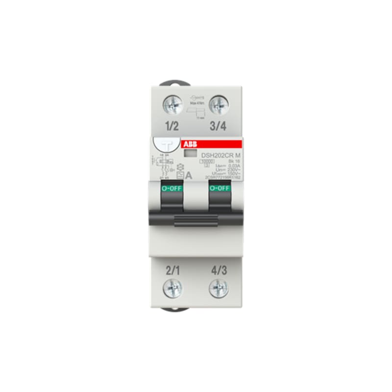 Residual Current Circuit Breaker WITH Overcurrent DSH202CRM BK16A 30MA (2CSR772156R1162)