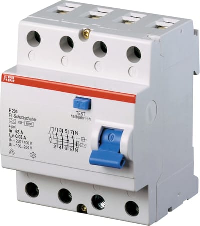 Residual Current Circuit Breaker F204 A S-100A/300MA