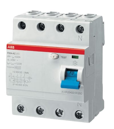 Residual Current Circuit Breaker F204A 63A/300MA 16-2/3Hz