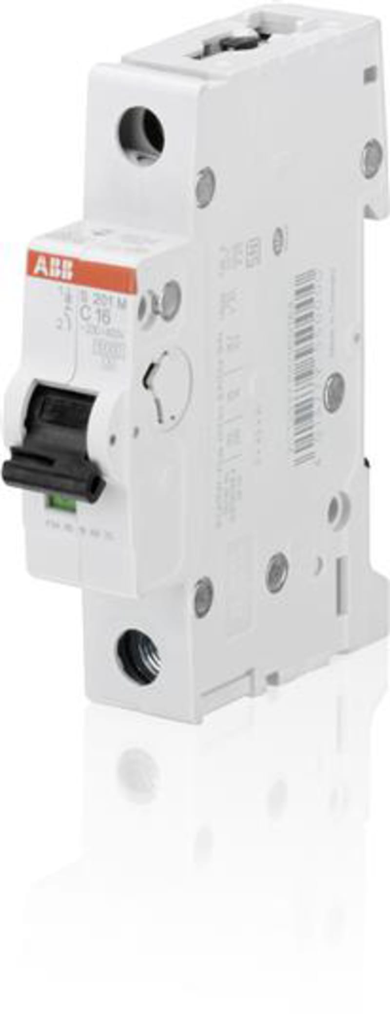ABB S201M-D10 Miniature Circuit Breaker — 1P, Type D, 10 A, 10 kA