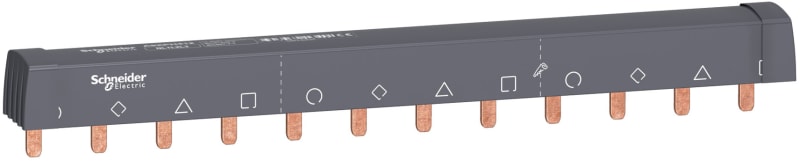 Schneider Electric ACTI9 - comb busbar - 3L+N - 18 mm pitch - 12 modules - 100 A A9XPH412