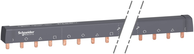 Schneider Electric ACTI9 - comb busbar - 3L+N - 18 mm pitch - 24 modules - 100 A A9XPH424