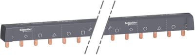 Schneider Electric ACTI9 - comb busbar - 3L+N balanced - 18 mm pitch - 18 modules - 100 A A9XPH518