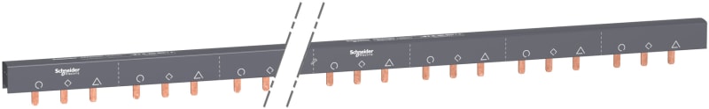 Schneider Electric ACTI9 - comb busbar - 3L wtih Aux - 18 mm pitch - 57 modules - 100A A9XAH357