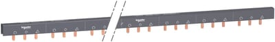 Schneider Electric ACTI9 - comb busbar - 3L wtih Aux - 18 mm pitch - 57 modules - 100A A9XAH357
