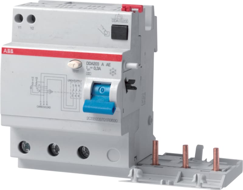 Residual Current Block DDA203A 63A/300MA (2CSB203701R1630)