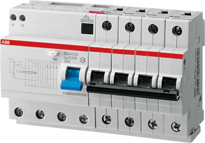 Earth-fault RCD DS204 M A-C63/0,03 (2CSR274101R1634)